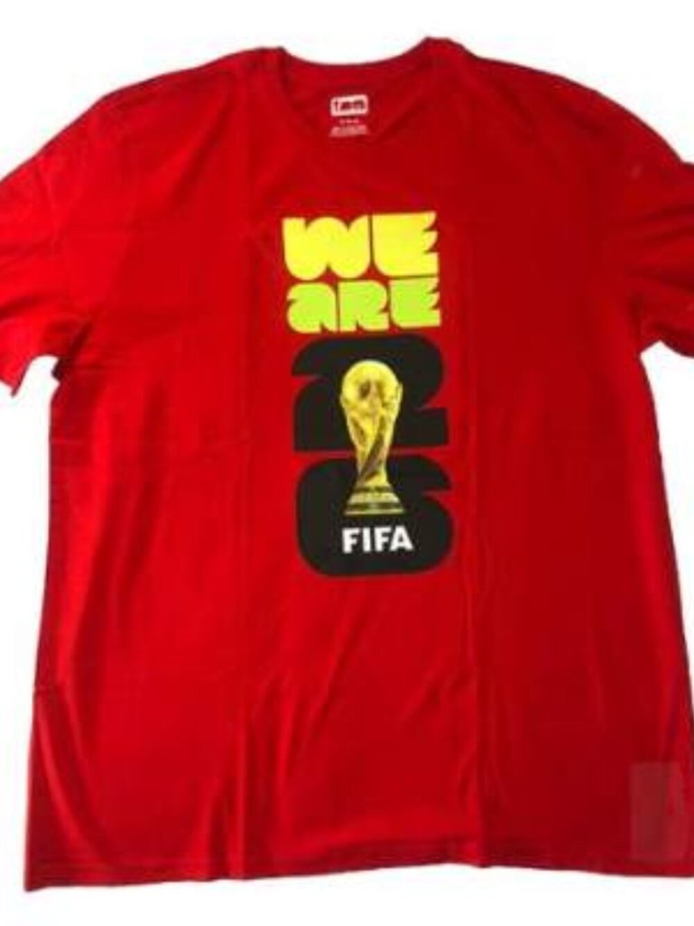 FIFA Official Licensed Red, Short Sleeve Tee Shirt – Men’s XL, NWT